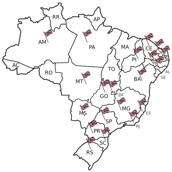 Distribuição Geográfica da RIN no Brasil